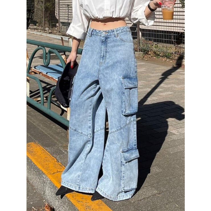 ボリュームカーゴデニムパンツ【セットアップ着用可能】 | EVRIS | 詳細画像12 