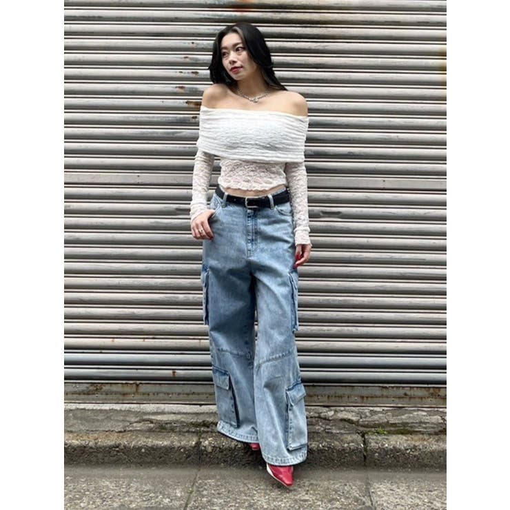 ボリュームカーゴデニムパンツ【セットアップ着用可能】 | EVRIS | 詳細画像15 