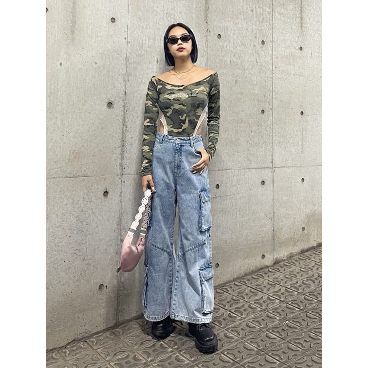 ボリュームカーゴデニムパンツ【セットアップ着用可能】 | EVRIS | 詳細画像17 