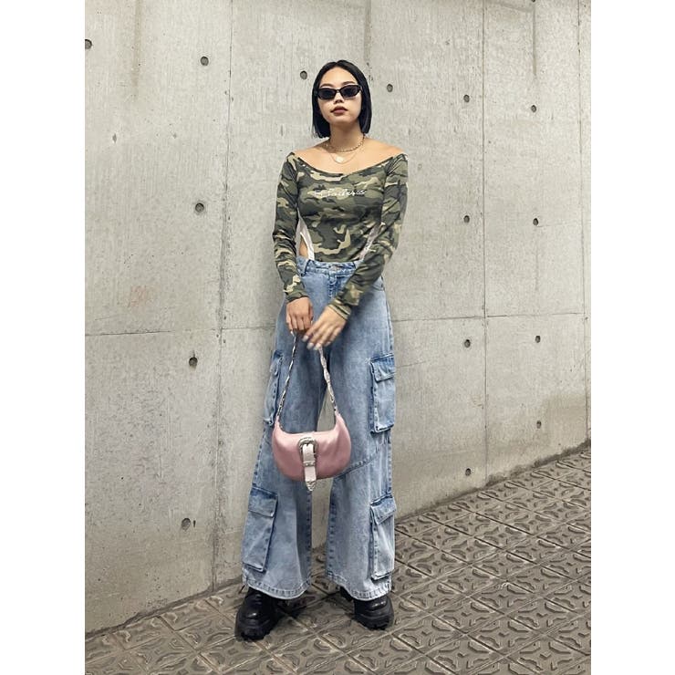 ボリュームカーゴデニムパンツ【セットアップ着用可能】 | EVRIS | 詳細画像18 