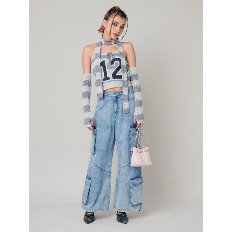 ボリュームカーゴデニムパンツ【セットアップ着用可能】 | EVRIS | 詳細画像2 