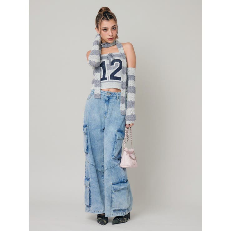 ボリュームカーゴデニムパンツ【セットアップ着用可能】 | EVRIS | 詳細画像3 