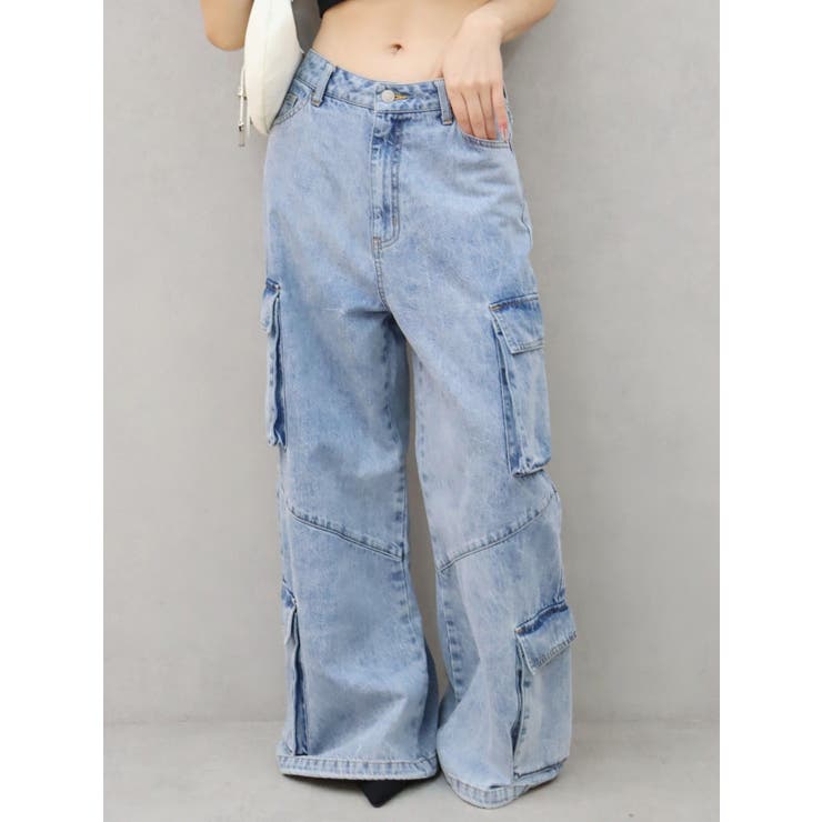 ボリュームカーゴデニムパンツ【セットアップ着用可能】 | EVRIS | 詳細画像9 