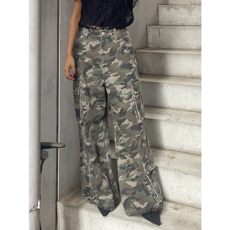 ミックス | ボリュームカーゴデニムパンツ【セットアップ着用可能】 | EVRIS