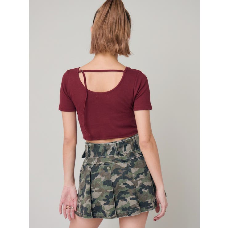 ワンポイントバックストラップTシャツ | EVRIS | 詳細画像11 