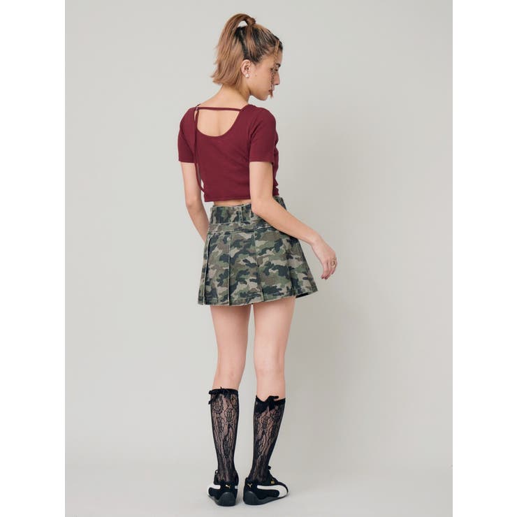 ワンポイントバックストラップTシャツ | EVRIS | 詳細画像12 