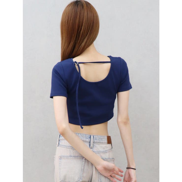 ワンポイントバックストラップTシャツ | EVRIS | 詳細画像28 