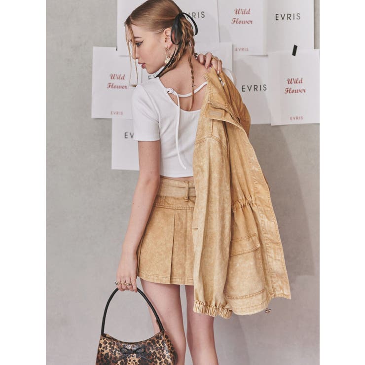 ワンポイントバックストラップTシャツ | EVRIS | 詳細画像45 