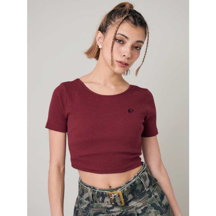 ワンポイントバックストラップTシャツ | EVRIS | 詳細画像9 