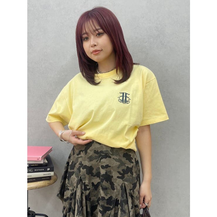 E emblemカラーTシャツ | EVRIS | 詳細画像1 