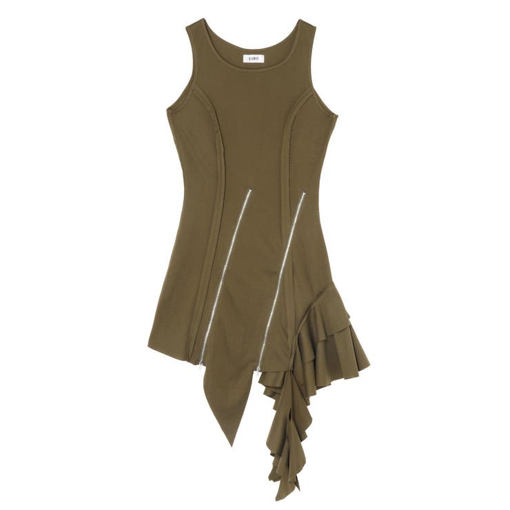 アシンメトリージップタンクワンピース | EVRIS | 詳細画像39 