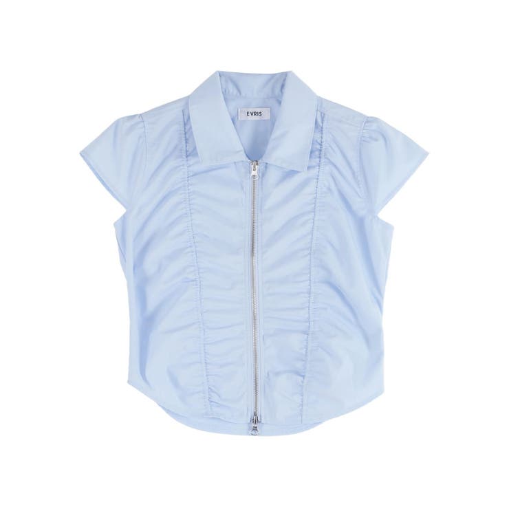 フロントジップシャーリングクロップドシャツ | EVRIS | 詳細画像36 