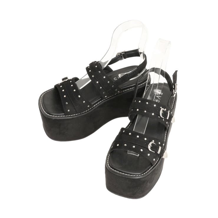 厚底スタッズモチーフプラットフォームサンダル | EVRIS | 詳細画像31 