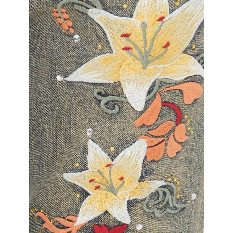 Embroideryフレアデニムパンツ | EVRIS | 詳細画像37 