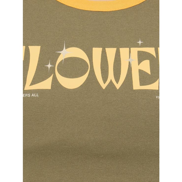 FLOWERストラップクロップドＴシャツ | EVRIS | 詳細画像31 