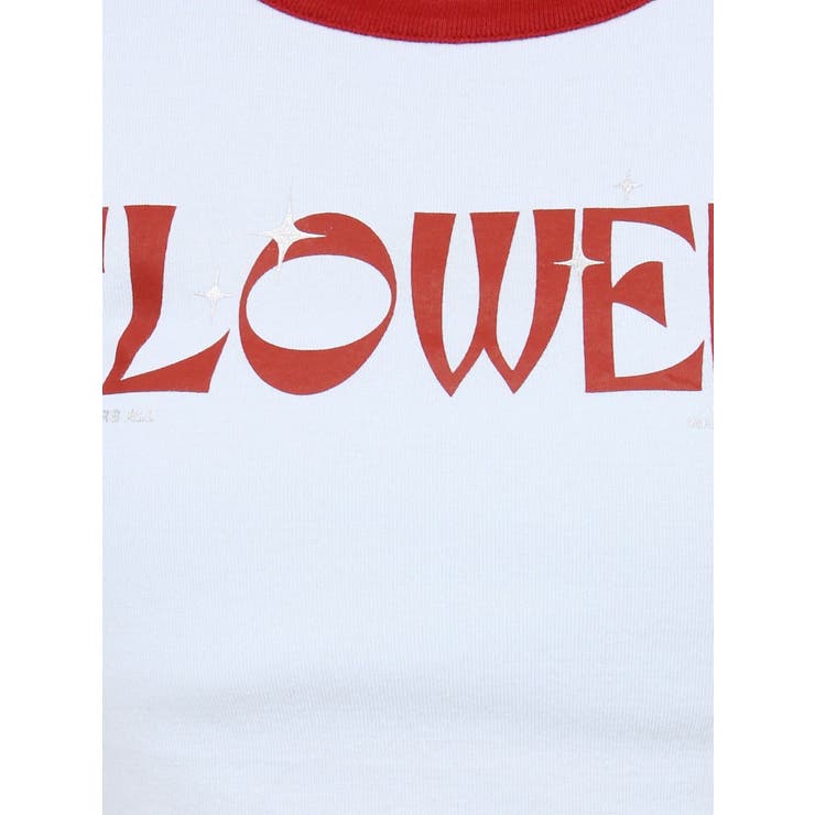 FLOWERストラップクロップドＴシャツ | EVRIS | 詳細画像32 