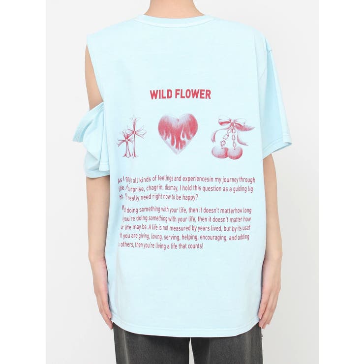 ショルダーカッティングBIGTシャツ | EVRIS | 詳細画像37 