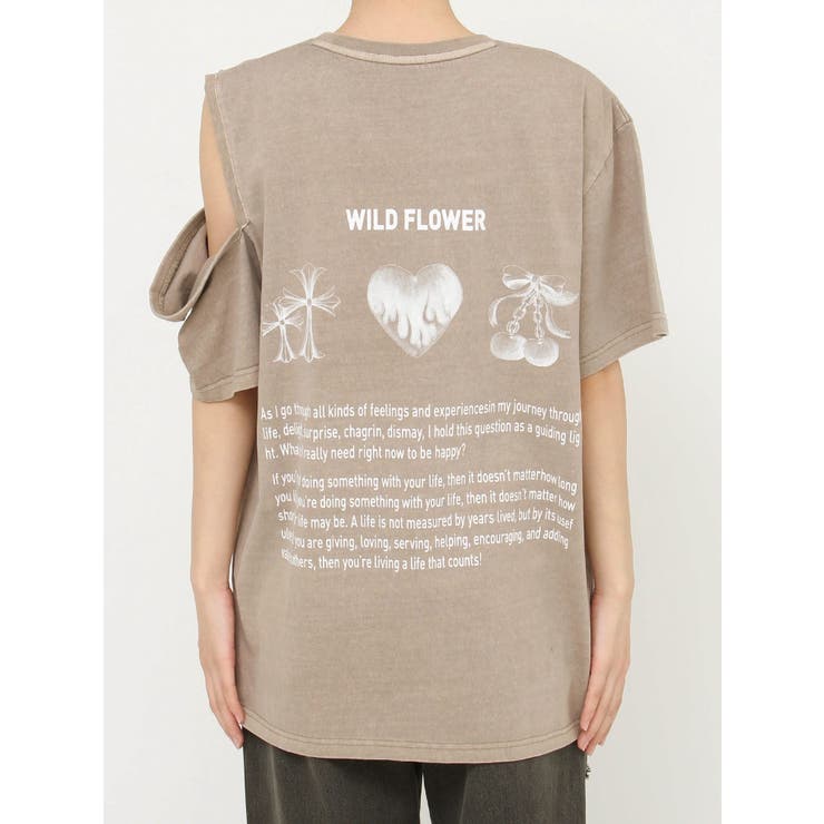 ショルダーカッティングBIGTシャツ | EVRIS | 詳細画像38 