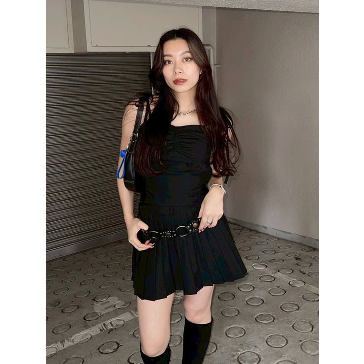 ショルダーリボンプリーツミニワンピース | EVRIS | 詳細画像18 