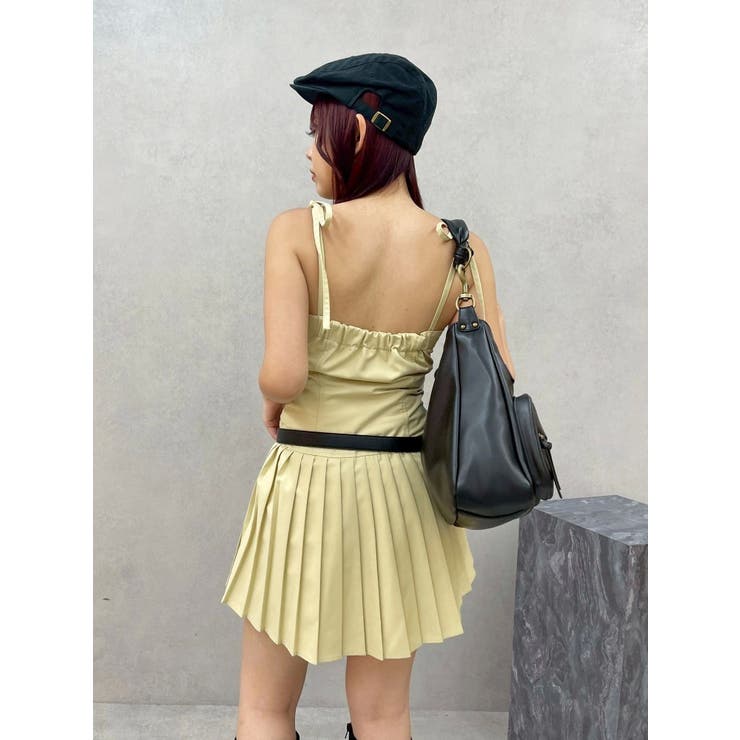 ショルダーリボンプリーツミニワンピース | EVRIS | 詳細画像21 