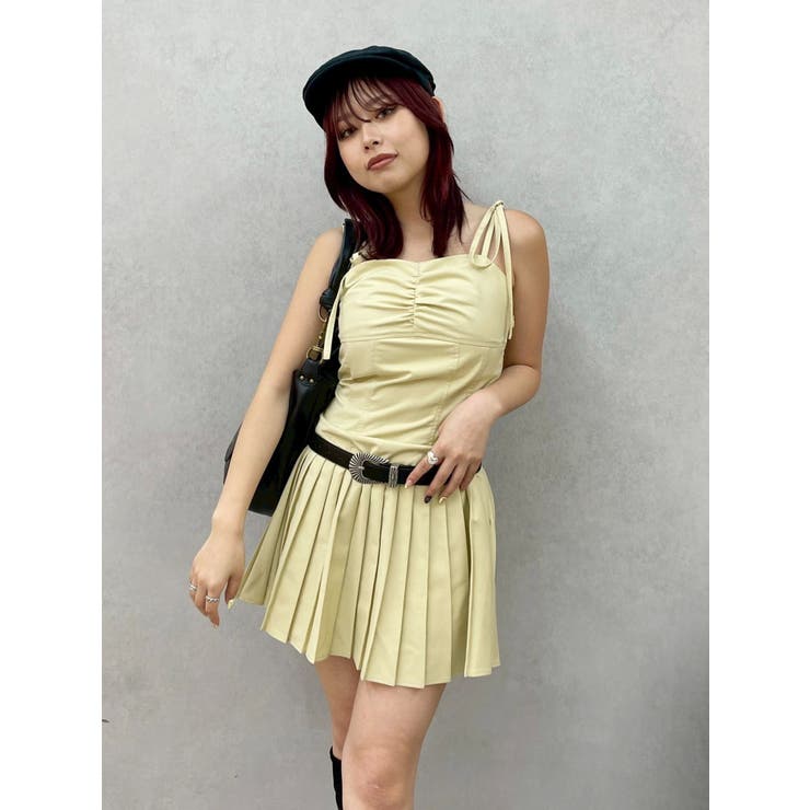 ショルダーリボンプリーツミニワンピース | EVRIS | 詳細画像22 