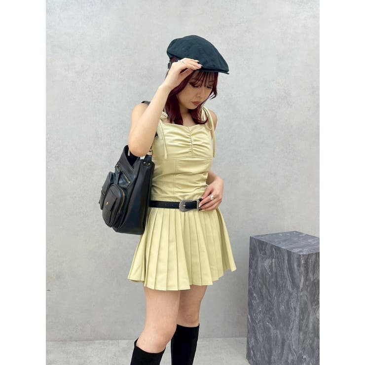 ショルダーリボンプリーツミニワンピース | EVRIS | 詳細画像23 