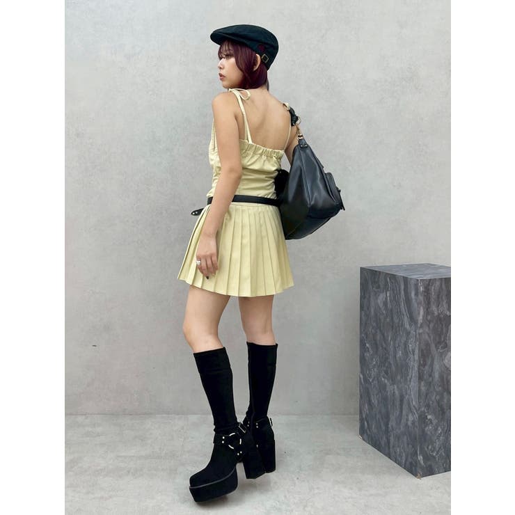 ショルダーリボンプリーツミニワンピース | EVRIS | 詳細画像26 