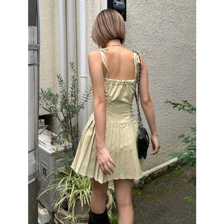 ショルダーリボンプリーツミニワンピース | EVRIS | 詳細画像29 