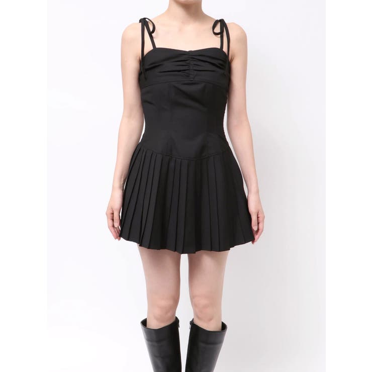 ショルダーリボンプリーツミニワンピース | EVRIS | 詳細画像31 