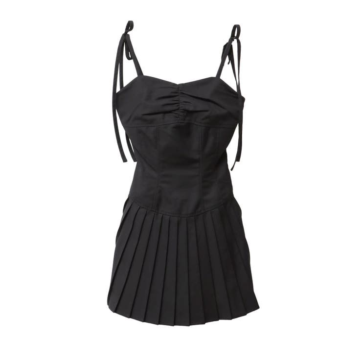 ショルダーリボンプリーツミニワンピース | EVRIS | 詳細画像42 