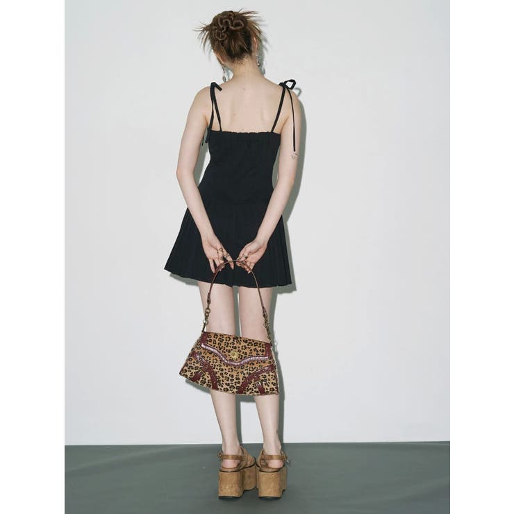 ショルダーリボンプリーツミニワンピース | EVRIS | 詳細画像6 