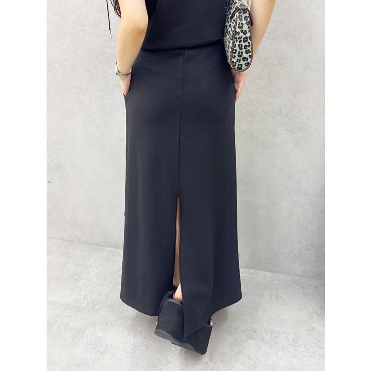 ビスチェセットフーディロングワンピース リブ素材 | EVRIS | 詳細画像19 