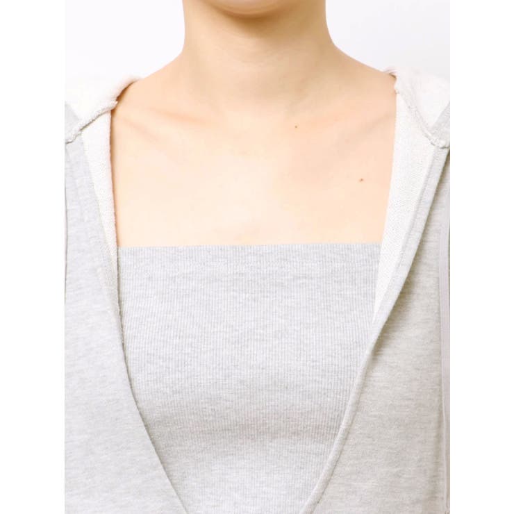 ビスチェセットフーディロングワンピース リブ素材 | EVRIS | 詳細画像33 