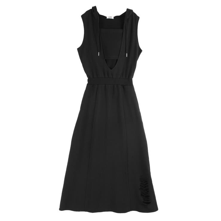 ビスチェセットフーディロングワンピース リブ素材 | EVRIS | 詳細画像43 