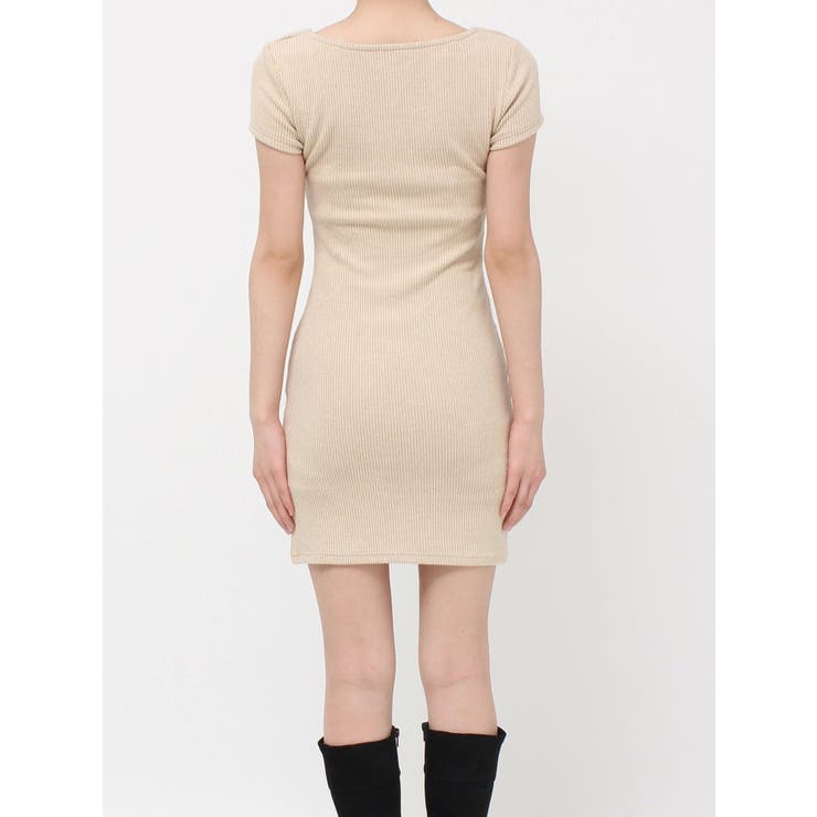 カットタイトハーフスリーブミニワンピース | EVRIS | 詳細画像31 