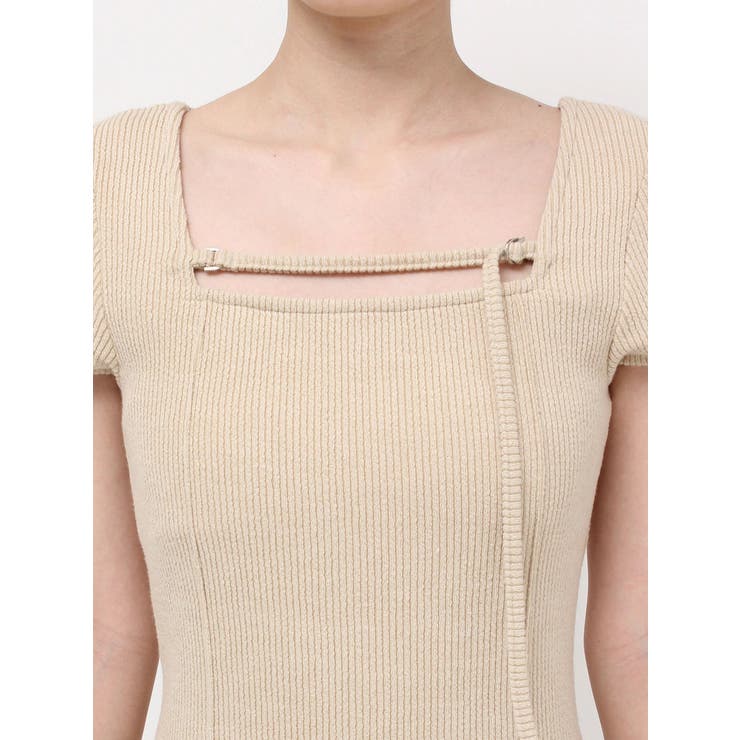 カットタイトハーフスリーブミニワンピース | EVRIS | 詳細画像32 