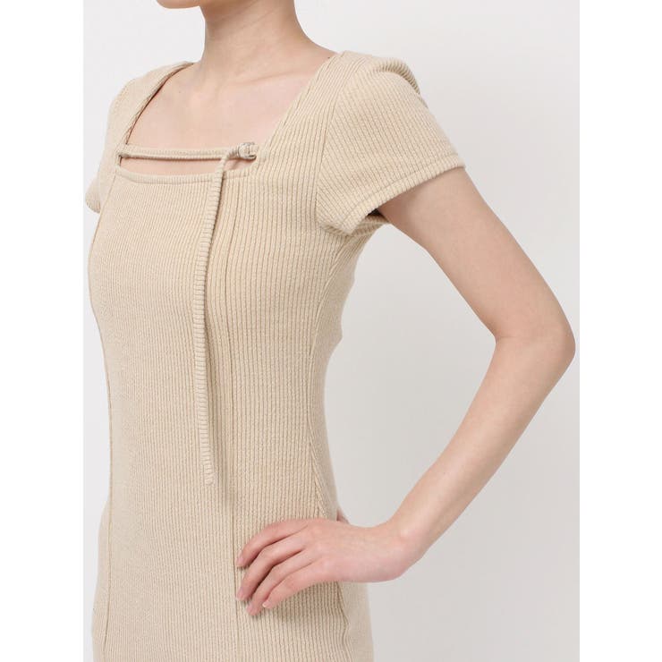 カットタイトハーフスリーブミニワンピース | EVRIS | 詳細画像33 