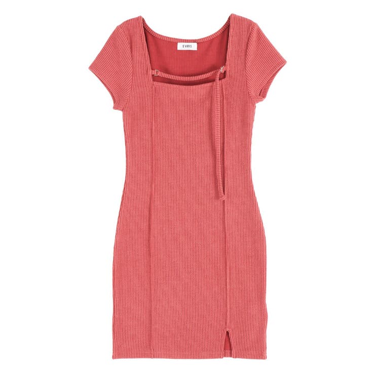 カットタイトハーフスリーブミニワンピース | EVRIS | 詳細画像41 