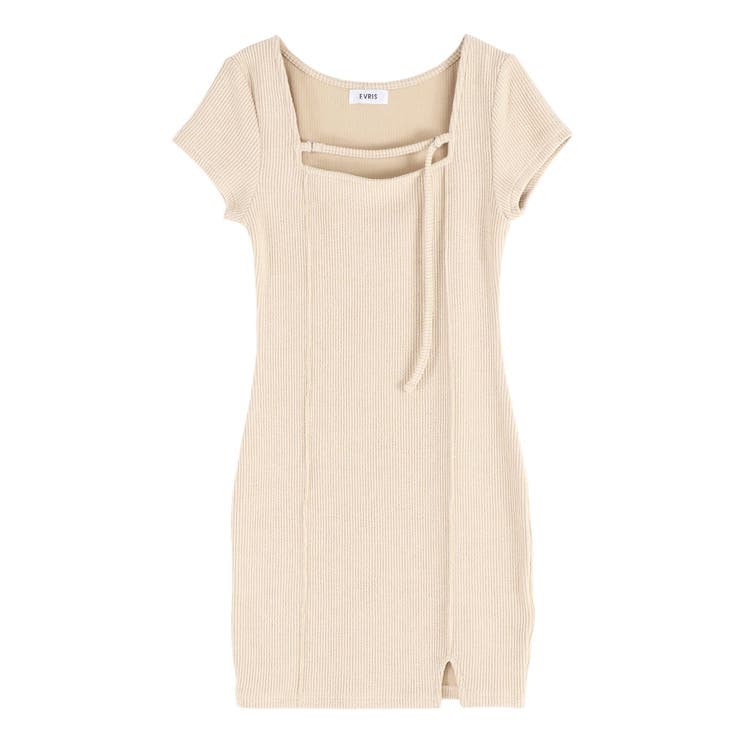 カットタイトハーフスリーブミニワンピース | EVRIS | 詳細画像42 