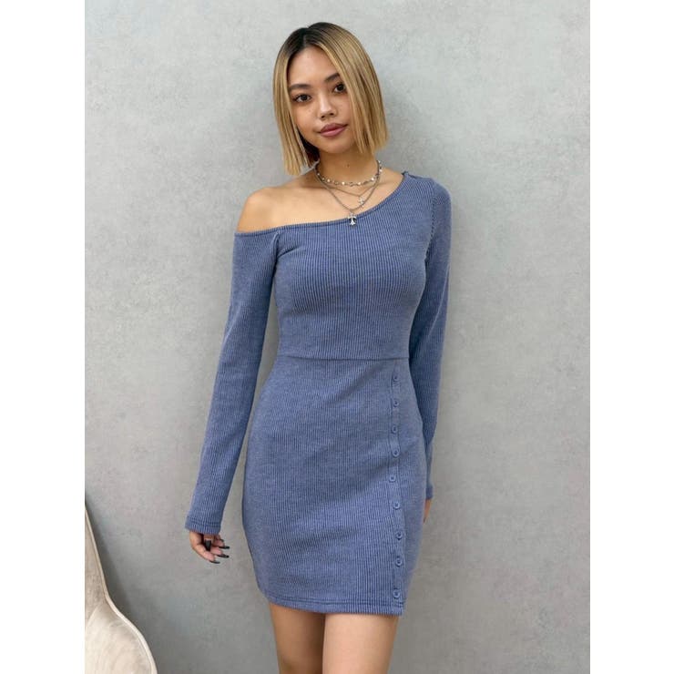 アウトワンショルダーミニワンピース | EVRIS | 詳細画像21 