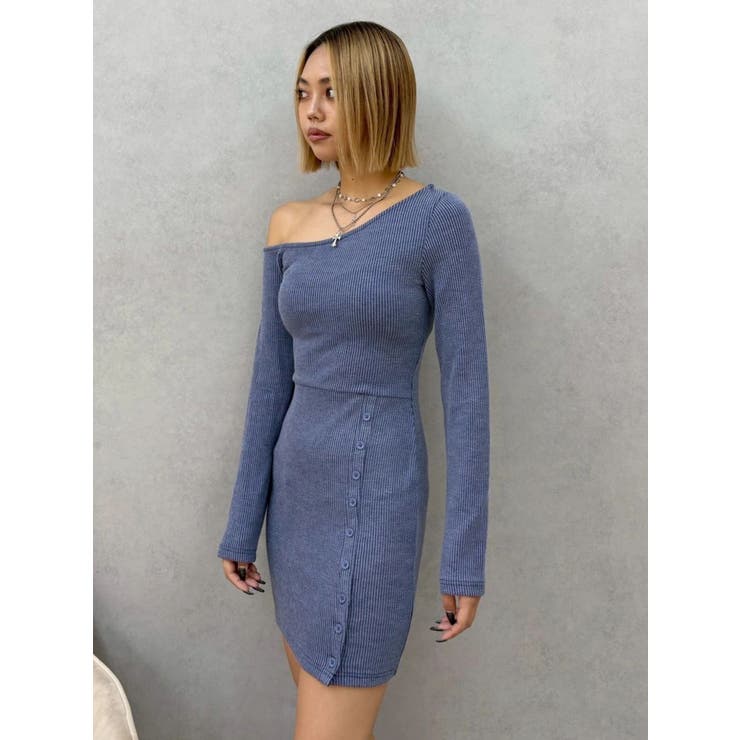 アウトワンショルダーミニワンピース | EVRIS | 詳細画像22 