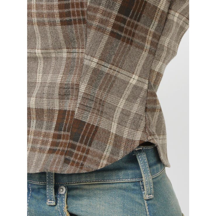 チェックオフショルブラウス | EVRIS | 詳細画像38 