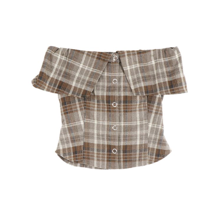 チェックオフショルブラウス | EVRIS | 詳細画像44 