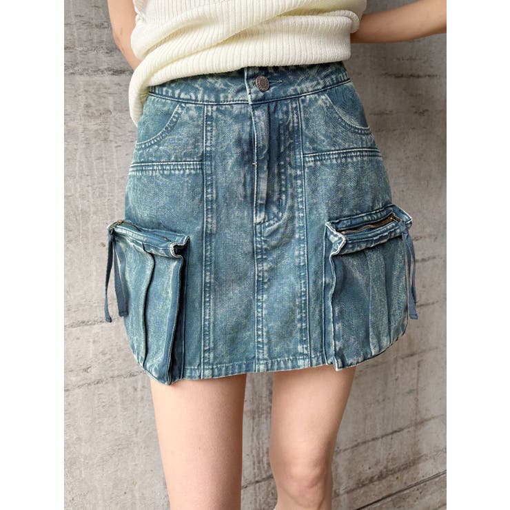 ヴィンテージライクカーゴミニスカート | EVRIS | 詳細画像17 