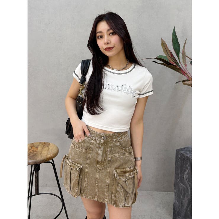 ヴィンテージライクカーゴミニスカート | EVRIS | 詳細画像23 