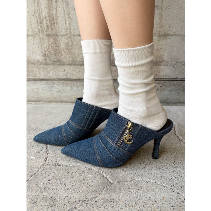 インディゴ | Eチャームポインテッドトゥミュール | EVRIS