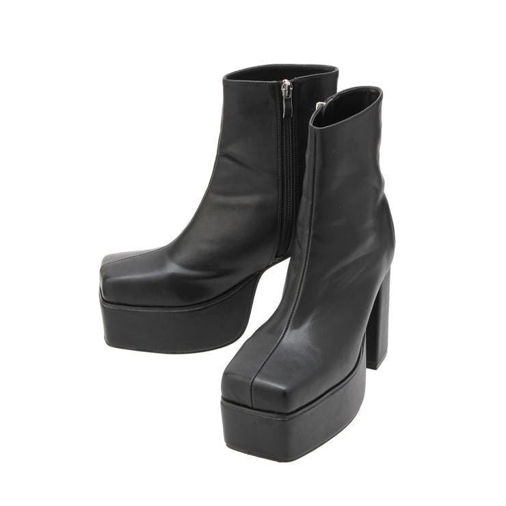 レザーライクチャンキーブーツ | EVRIS | 詳細画像31 