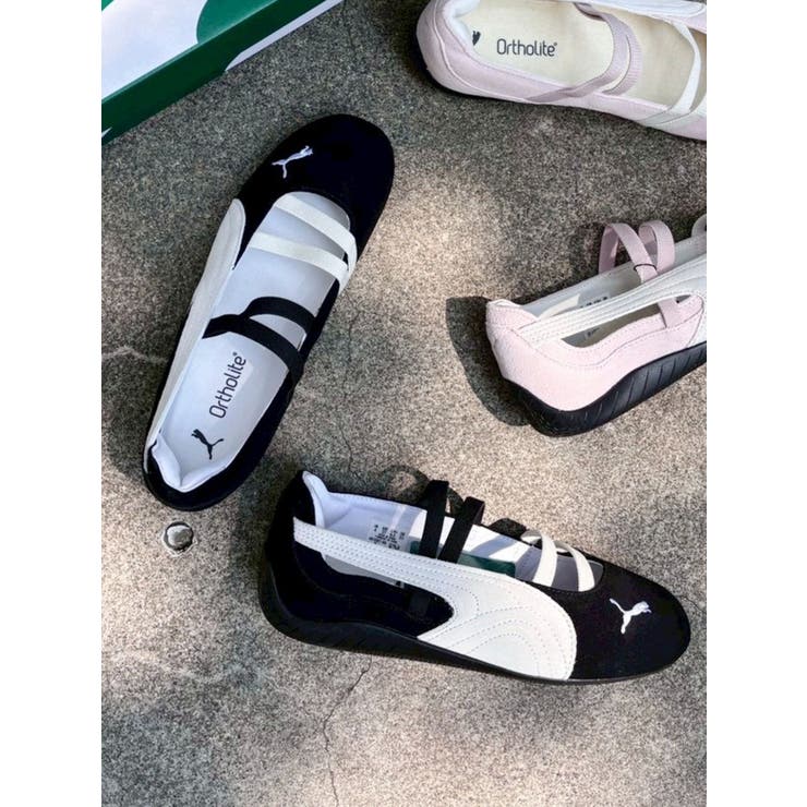 あ*·様 PUMA Speedcat Ballet スピードキャットブラックピン ☆大人気☆PUMA Speedcat Ballet Glossy PUMA Black (PUMA