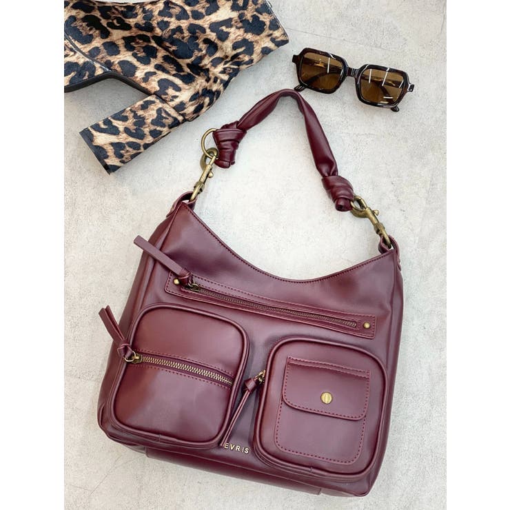 レッド | ポケットハンドBAG | EVRIS