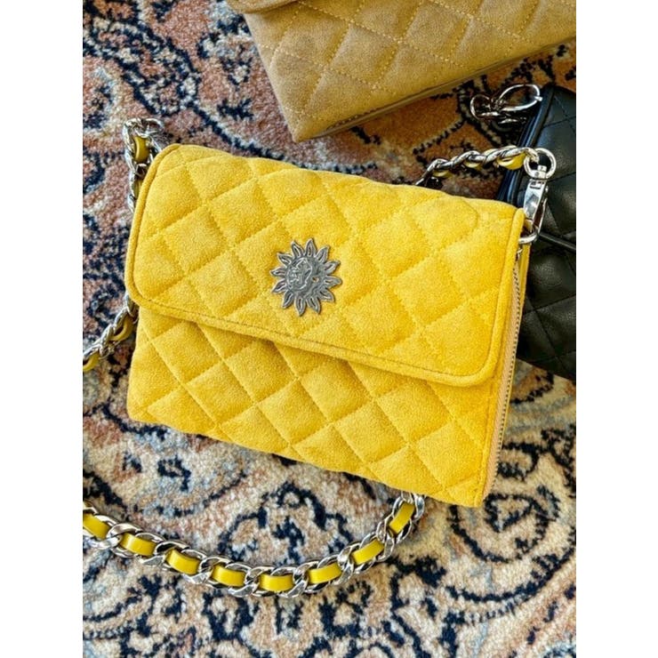 マスタード | キルティングウォレットBAG | EVRIS